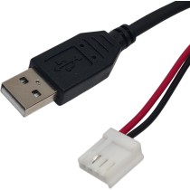 USB Power Supply to Gotek Power Plug Cable - 5V USB A to 4 pin Molex Plug - 1.5m