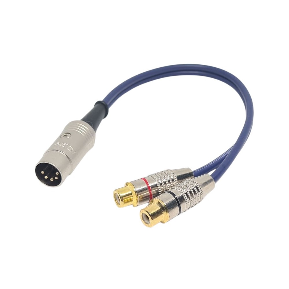 Naim / Quad Hi-fi  to Twin RCA Phono Socket Interconnect Cable