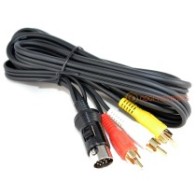 Atari ST TV Composite Gold RCA Audio/Video Cable