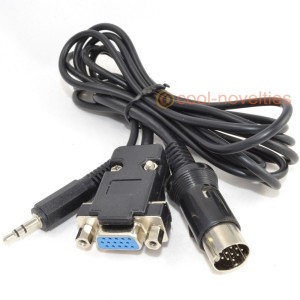 Atari ST VGA Monitor Adapter Cable with Audio