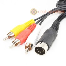 Atari 800, 1200, 65XE & 130XE RCA Video Cable