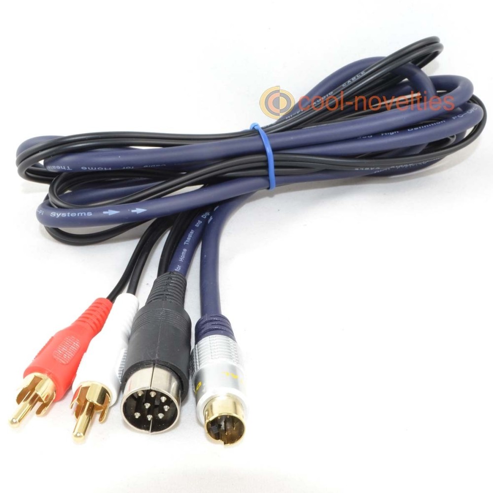 Commodore C64 & C128 S-Video & Audio TV Cable