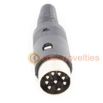 8 pin DIN 262° U Shape Male Plug Connector 
