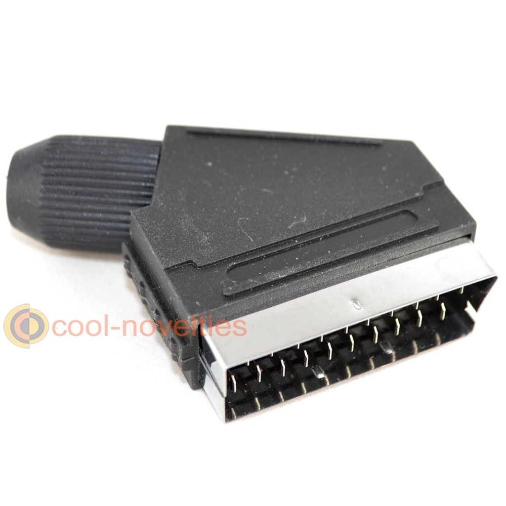 21 pin Scart Peritel Plug Connector