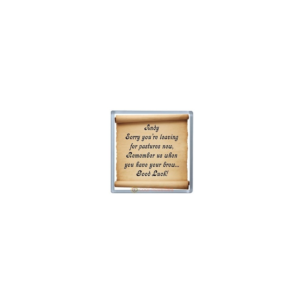 Sorry You're Leaving Personalised Coaster