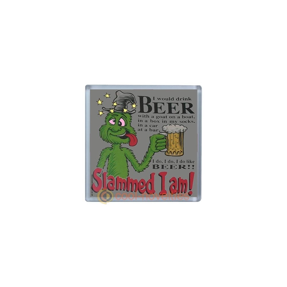 I Would Drink Beer - Slammed I am Novelty Beer Mat