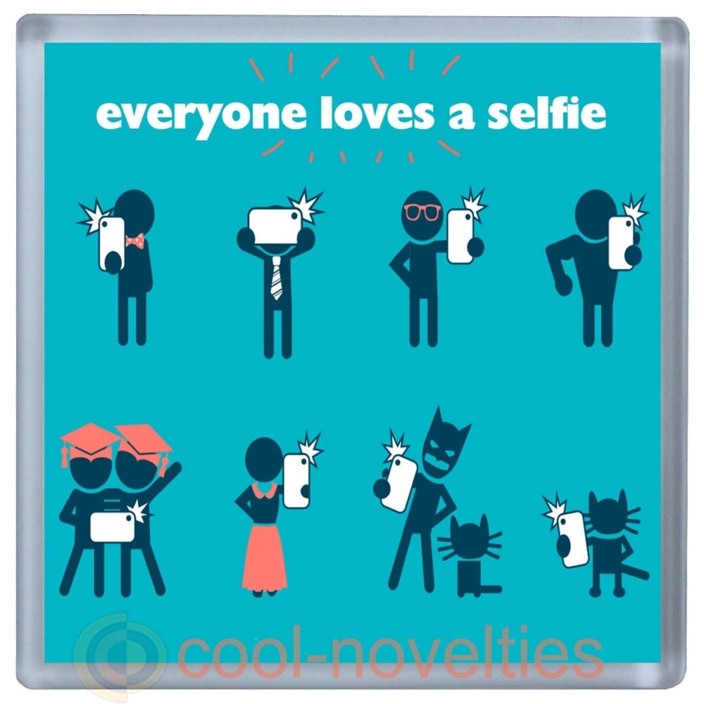 Everyone Loves a Selfie Novelty Drinks Mat Coaster
