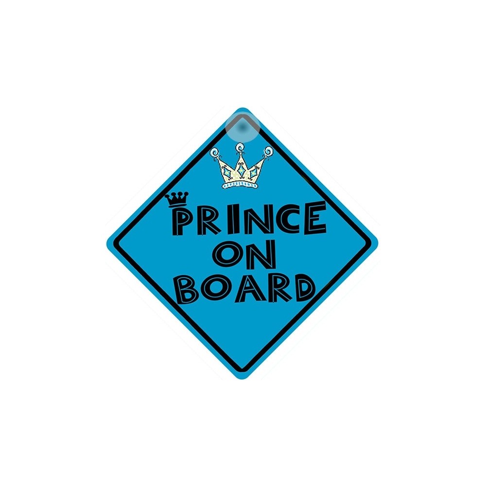 Prince on Board Novelty Car Window Sign