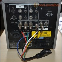 Sony PVM BNC Monitor to Scart Adapter Cable