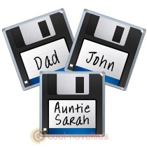 Retro Floppy Disk Personalised Coaster
