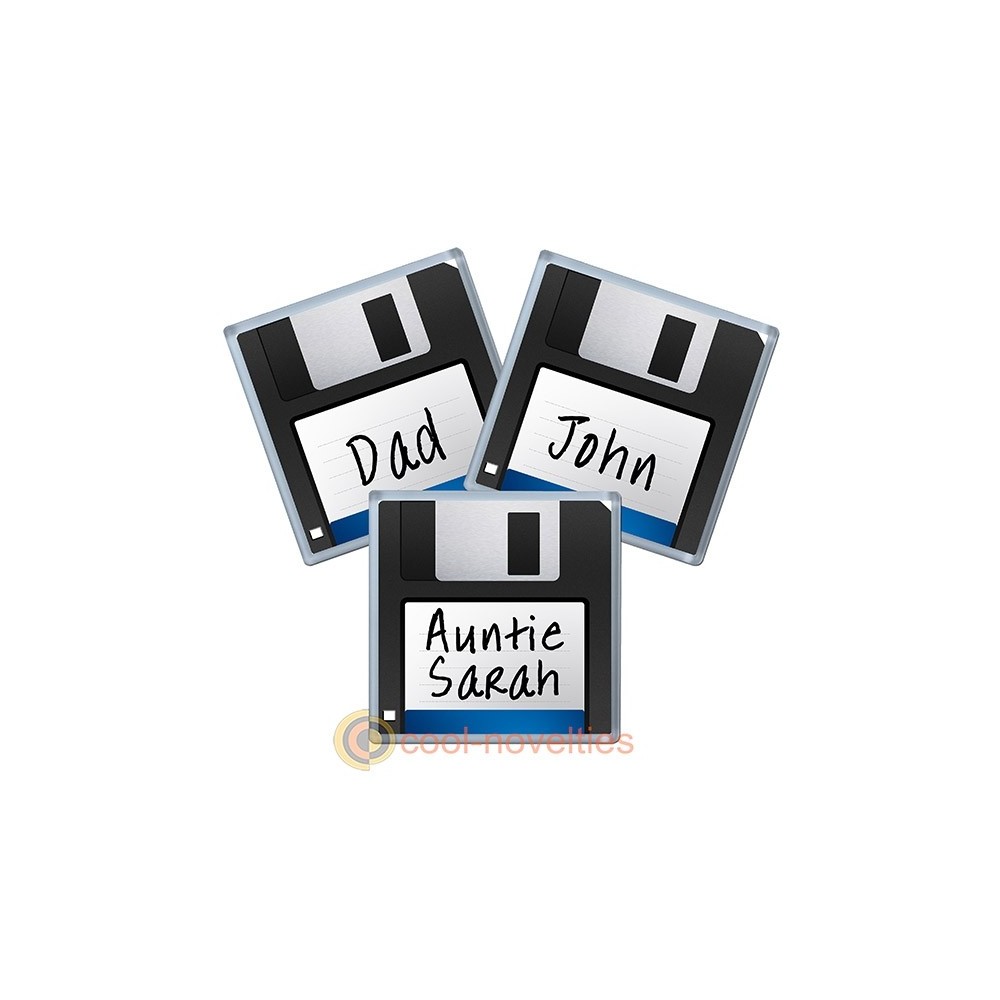 Retro Floppy Disk Personalised Coaster