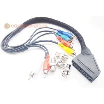 Sony PVM BNC Monitor to Scart Adapter Cable