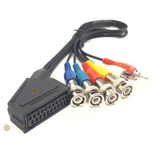 Sony PVM BNC Monitor to Scart Adapter Cable