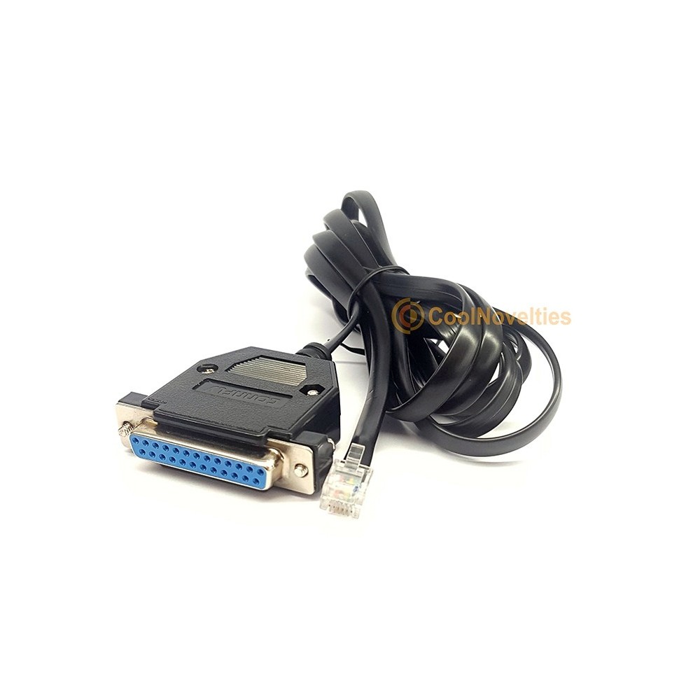 RM Nimbus AUX Serial Port to PC 25 Way D-Sub RS232 Cable - 2 Metres