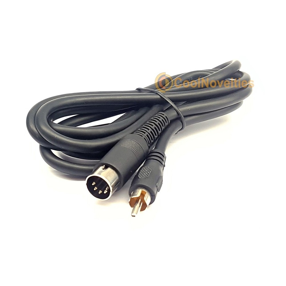 Tandy TRS-80 Model 1 Composite TV Video Cable - 5 pin DIN to Phono