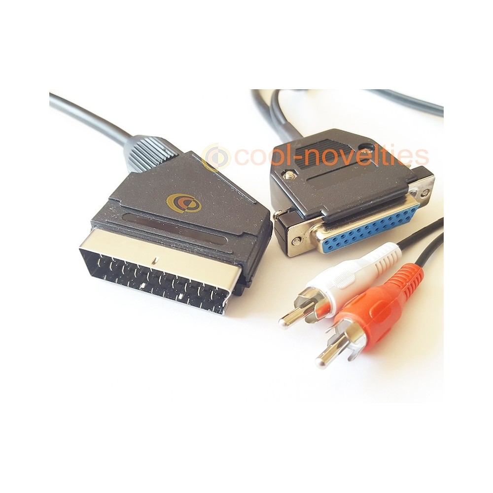 Commodore Amiga RGB Scart Cable | DB25