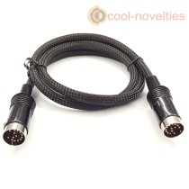 Atari ST External Floppy Disk Drive Cable - 14 Pin DIN To 14 Pin DIN