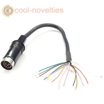14 Pin DIN Male Plug to Screened Open End Cable for Atari ST / Floppy