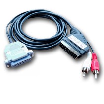 Commodore Amiga A500 A600 A1200 RGB Scart Lead TV Cable with New DB23 Connector